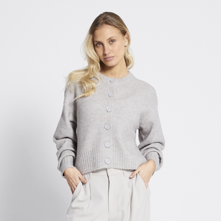 Short knit cardigan "Gemma" Light Beige